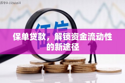 辽源保单贷款，解锁资金流动性的新途径