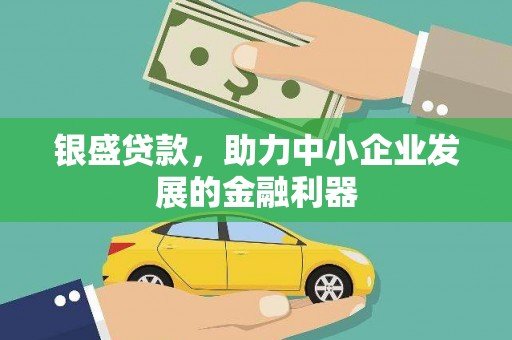 乐清银盛贷款，助力中小企业发展的金融利器