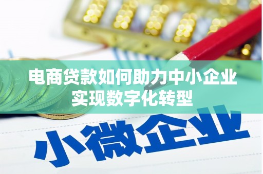 新都电商贷款如何助力中小企业实现数字化转型