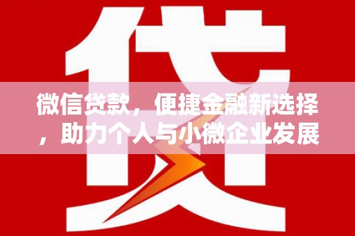 盘龙微信贷款，便捷金融新选择，助力个人与小微企业发展