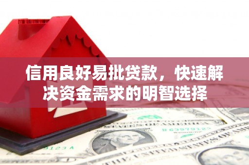 中堂信用良好易批贷款，快速解决资金需求的明智选择