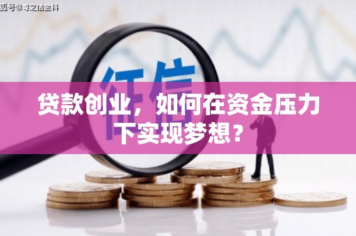 绥滨贷款创业，如何在资金压力下实现梦想？