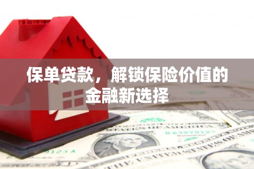 腾冲保单贷款，解锁保险价值的金融新选择