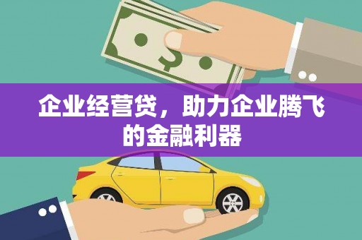 故城企业经营贷，助力企业腾飞的金融利器