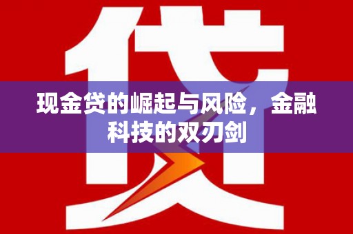 鄞州现金贷的崛起与风险，金融科技的双刃剑