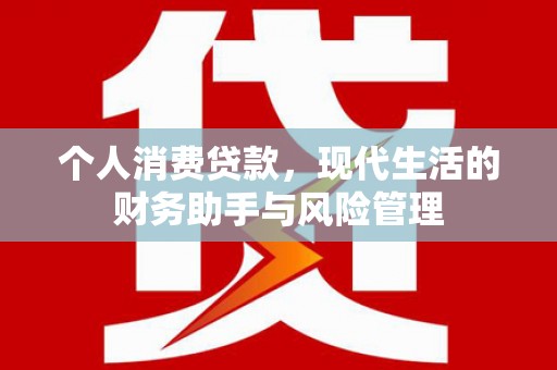 雁峰个人消费贷款，现代生活的财务助手与风险管理